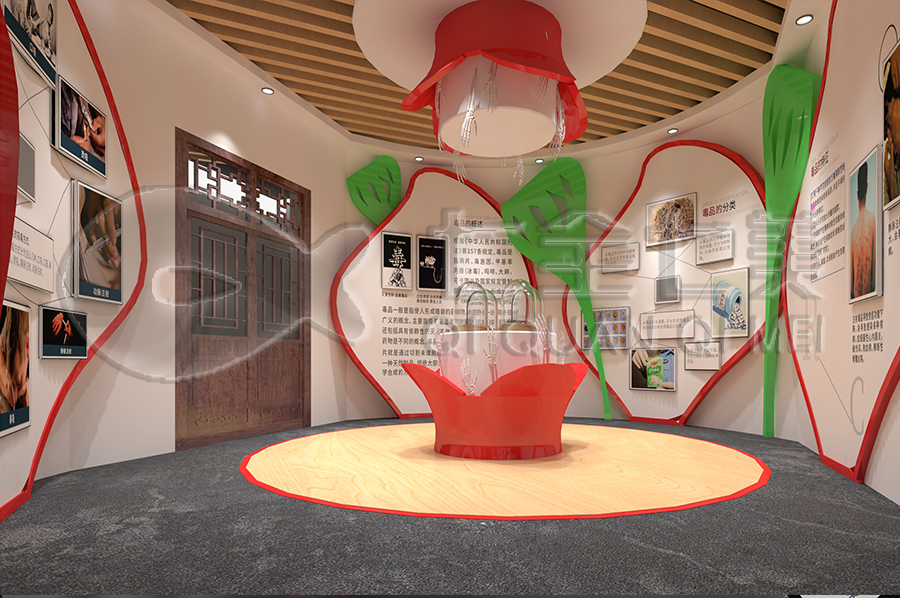 校園毒品預防教育中心實施方案-禁毒教育基地多媒體設備-小學生禁毒教育展示館設計