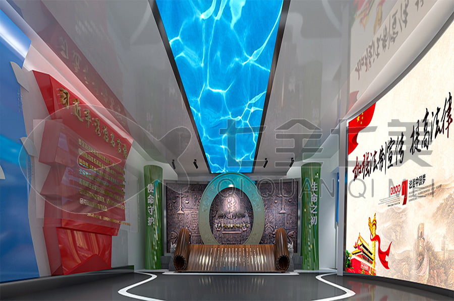 法制宣傳教育展廳，普法宣傳展館產品，公安局普法教育展館效果圖設計