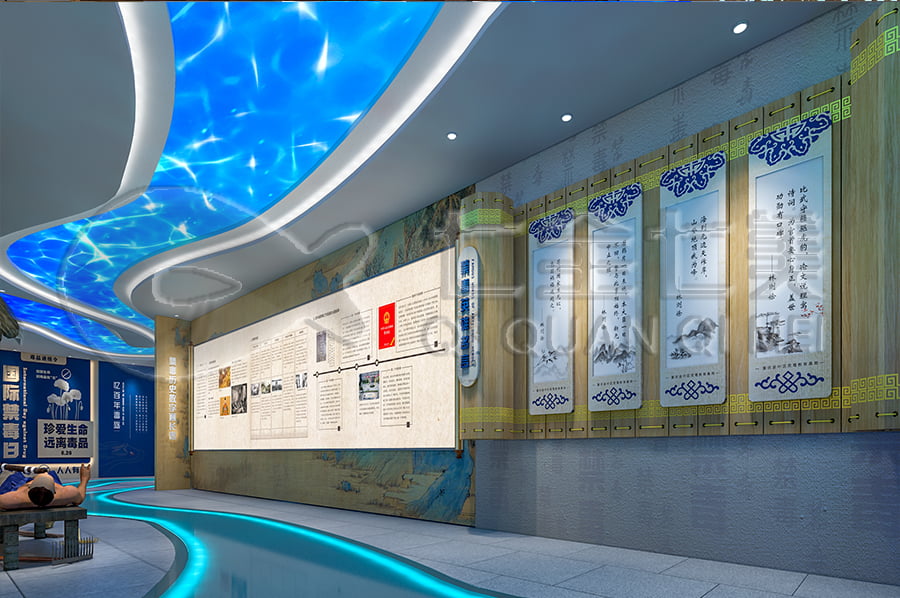 禁毒展廳設(shè)計布局, 沉浸式禁毒警示示范基地, 禁毒防艾主題基地產(chǎn)品