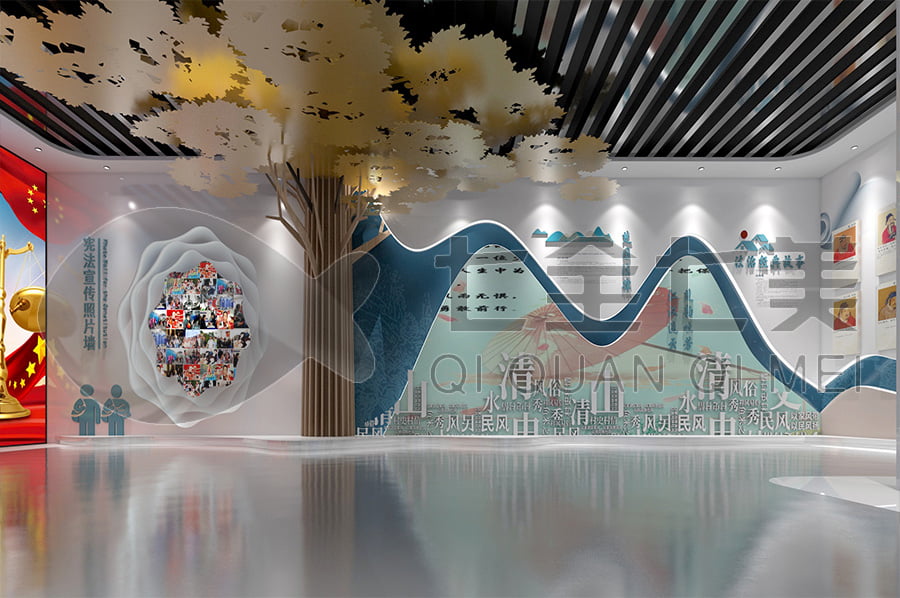 普法宣傳展館，普法示范基地方案，法院普法宣傳平臺(tái)設(shè)計(jì)