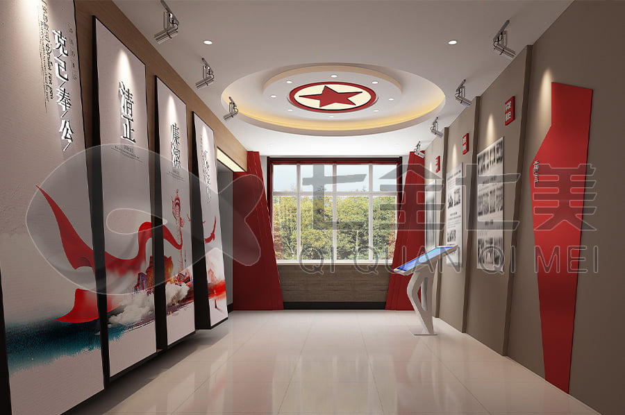 廉政文化基地，黨風(fēng)廉政示范展館布置，廉潔文化展廳，施工單位公司