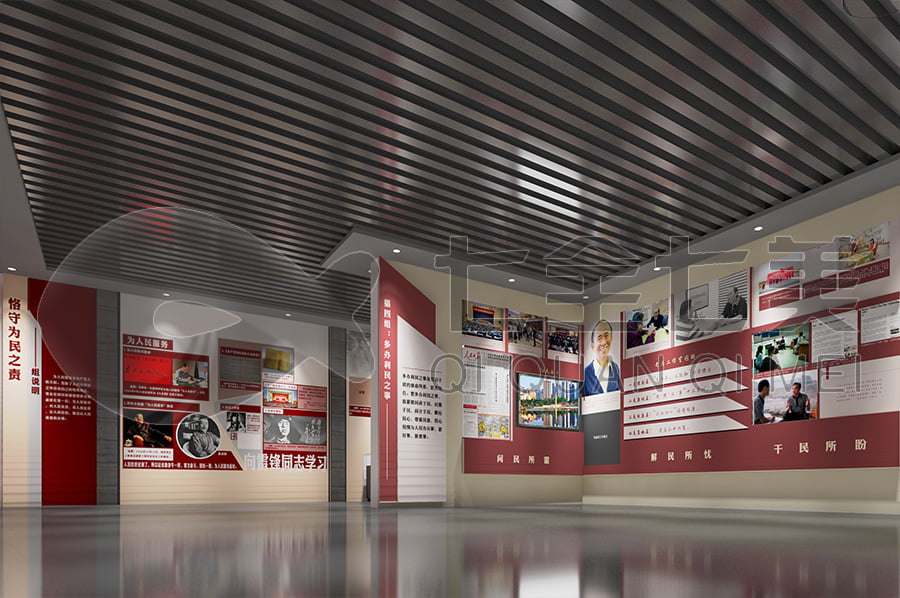廉政教育基地，黨風(fēng)廉政宣傳平臺效果圖設(shè)計(jì)，廉政展廳設(shè)計(jì)施工