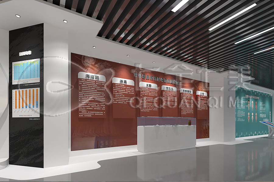 禁毒展館設(shè)計(jì)方案, 智慧禁毒防艾館裝修設(shè)計(jì), 禁毒防艾教育展廳裝修設(shè)計(jì)