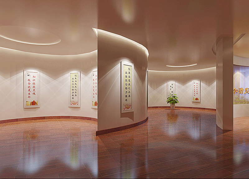 數字企業(yè)展館的展示優(yōu)勢，設計效果圖